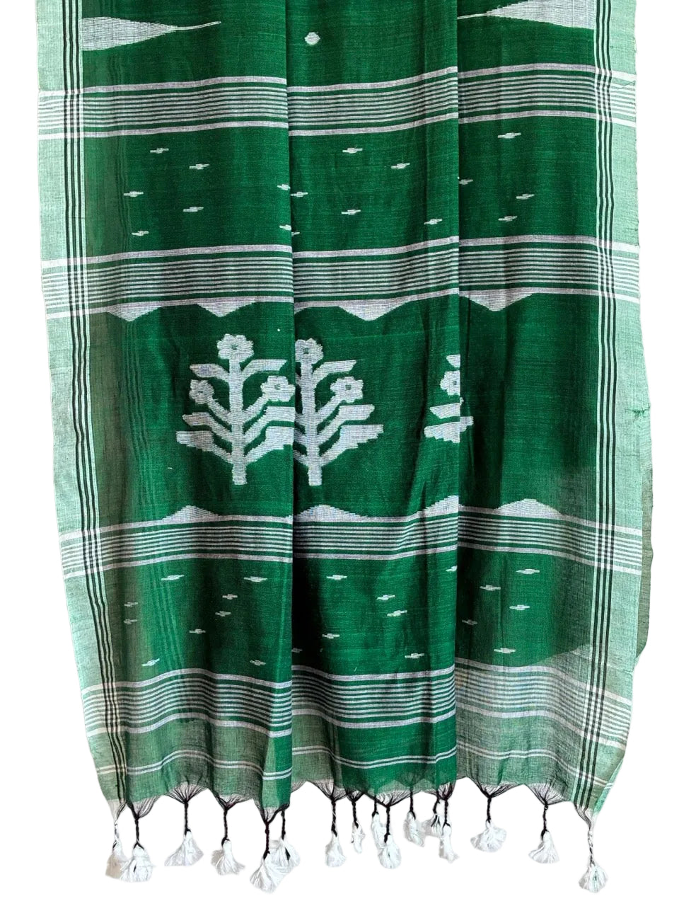 Bengal Cotton Green Saree