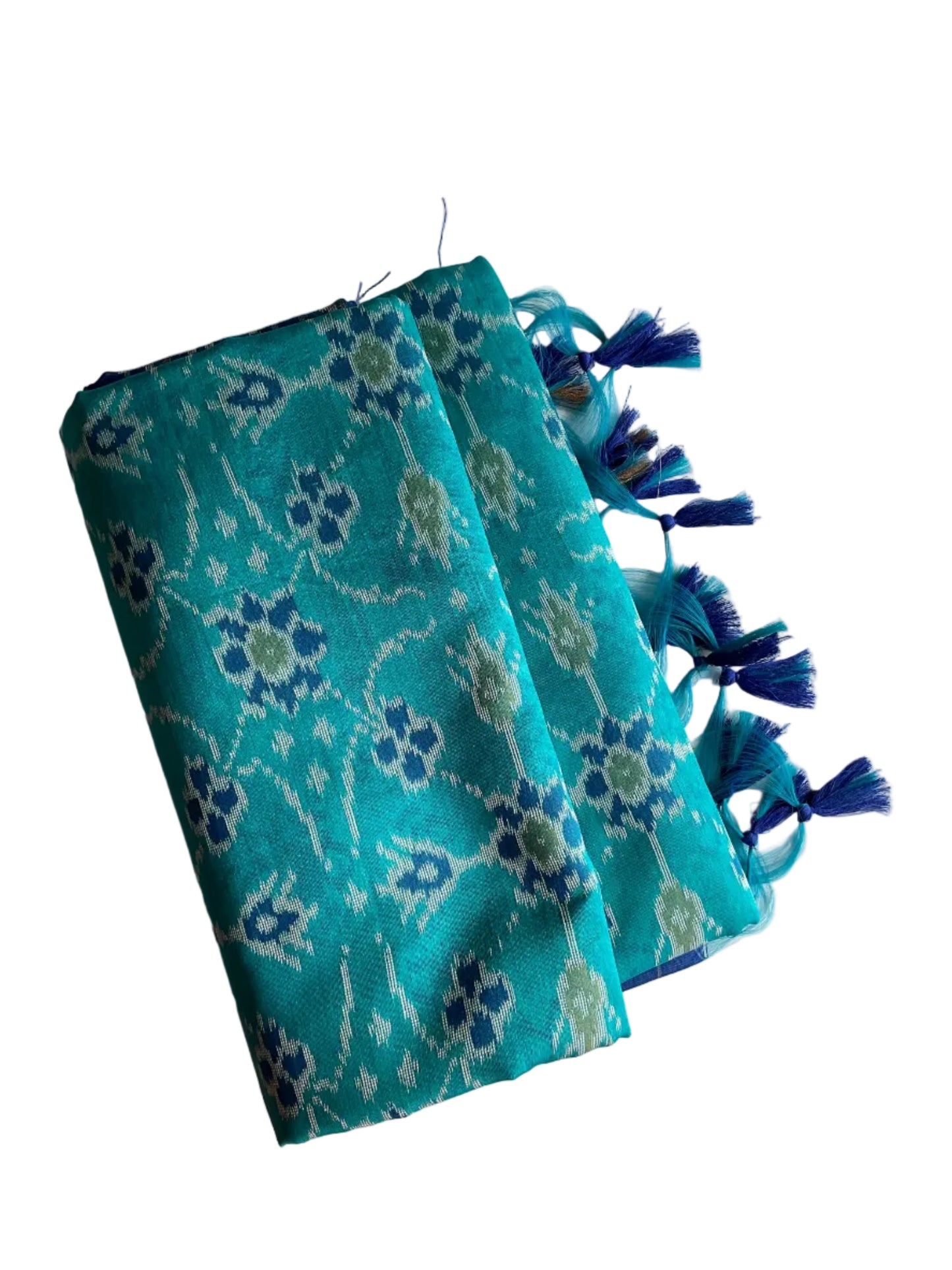 Blue Patola Silk Saree