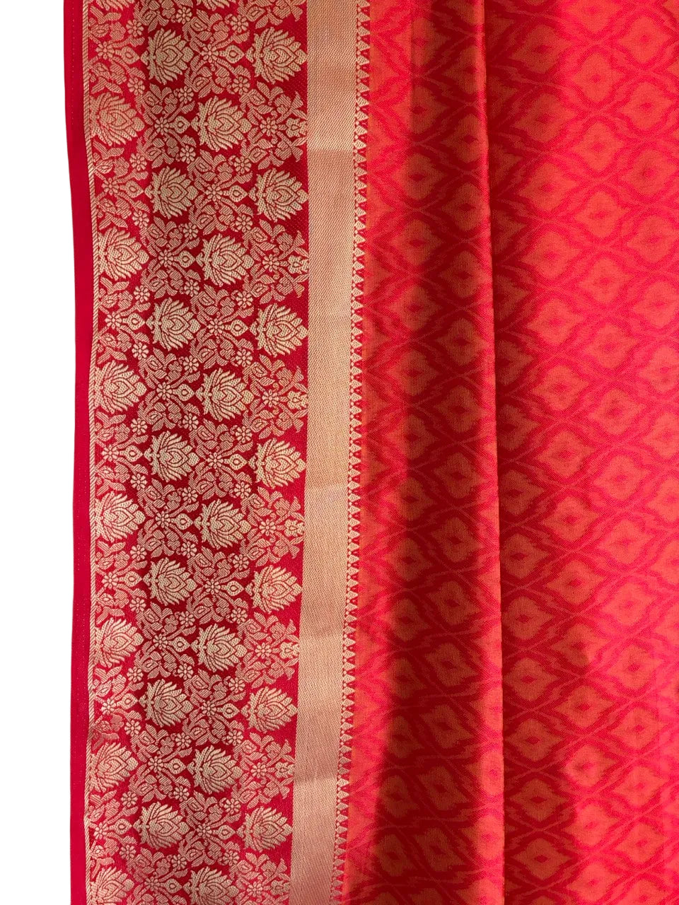 Orange Tissue Silk Saree