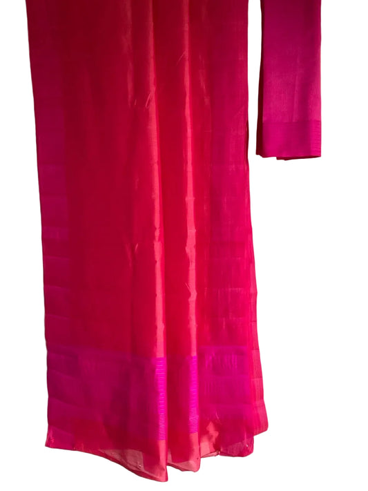 Pink Ombre Dual Shaded Saree