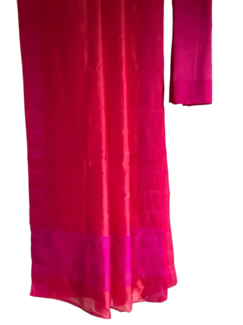 Pink Ombre Dual Shaded Saree